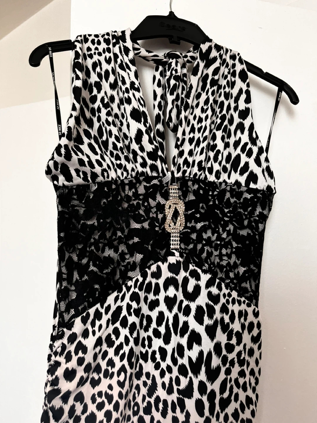 Women's Halter Neck mini Dress with Lace Detail Size S - photo 2
