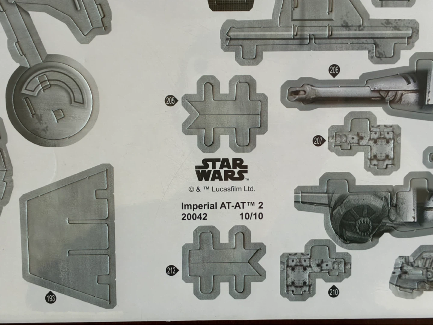 $22 NIB NEW Star Wars Imperial at-at 3D Model Kit 238 Pcs TOY - photo 2
