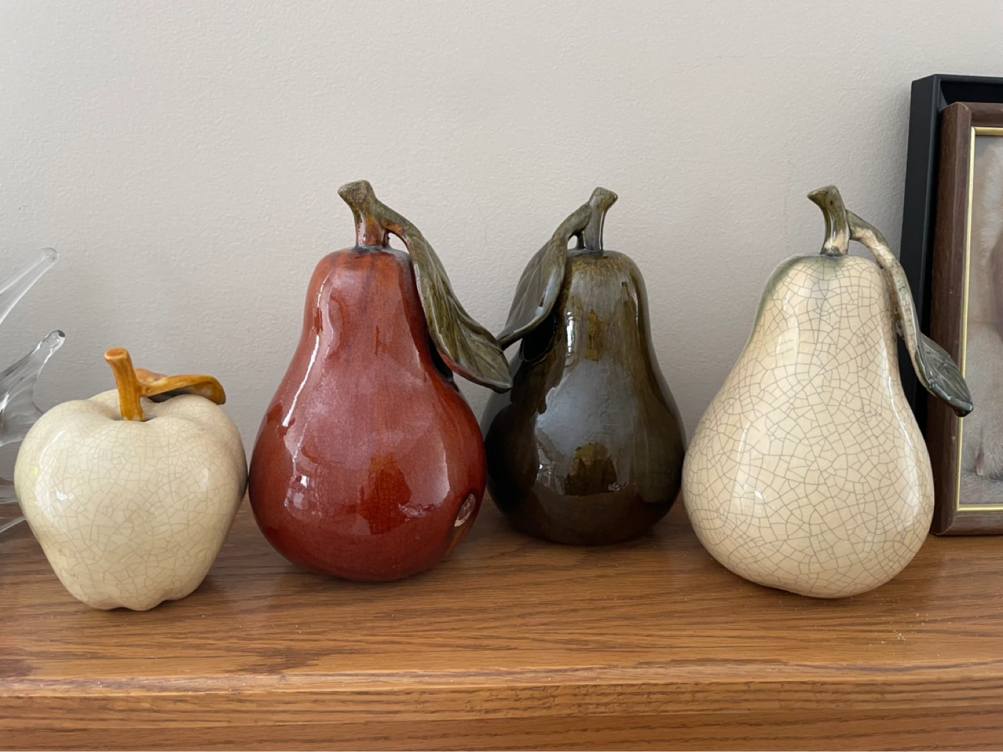 Ceramic Apple and Pear Figurines - photo 2