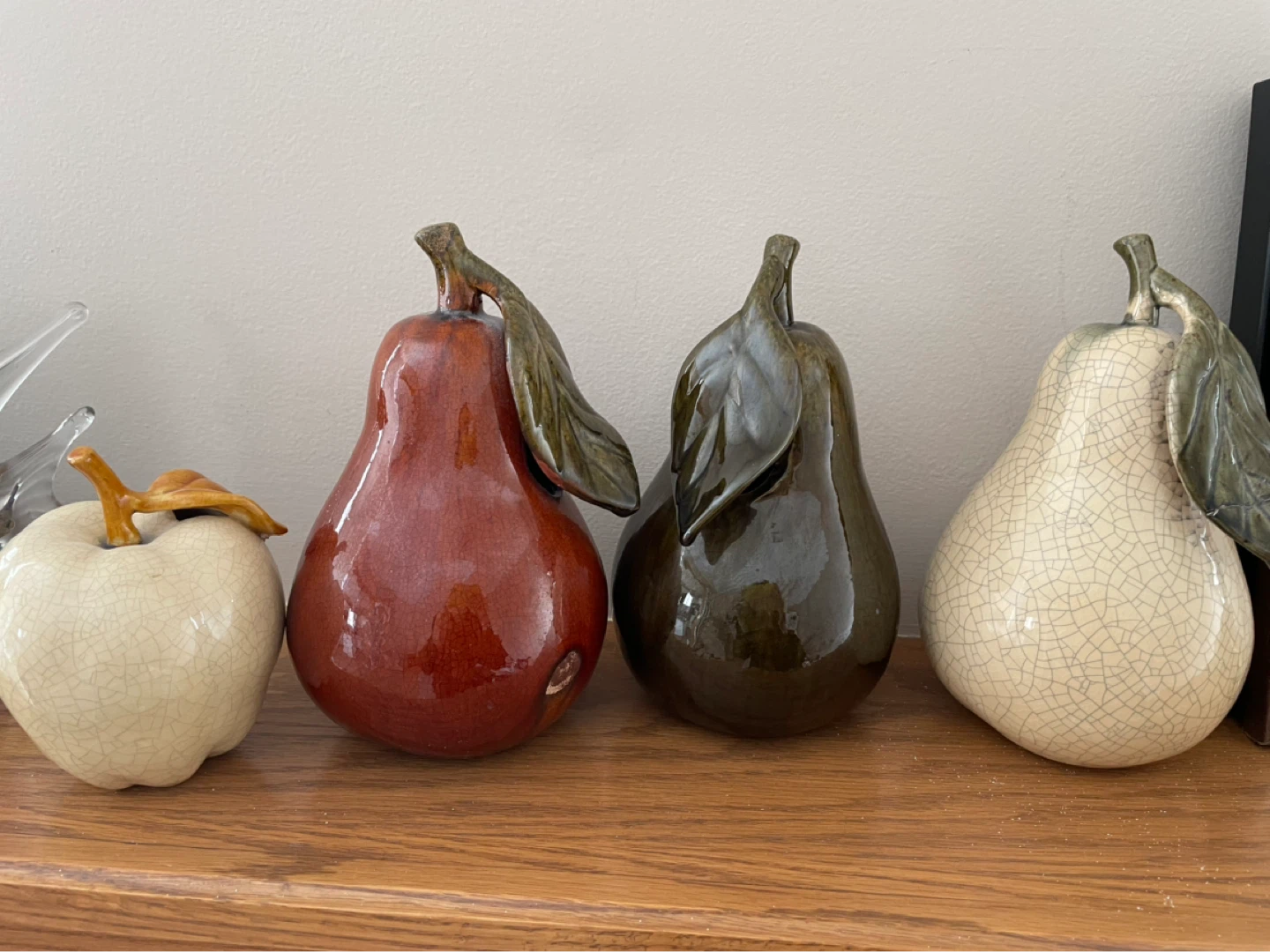 Ceramic Apple and Pear Figurines