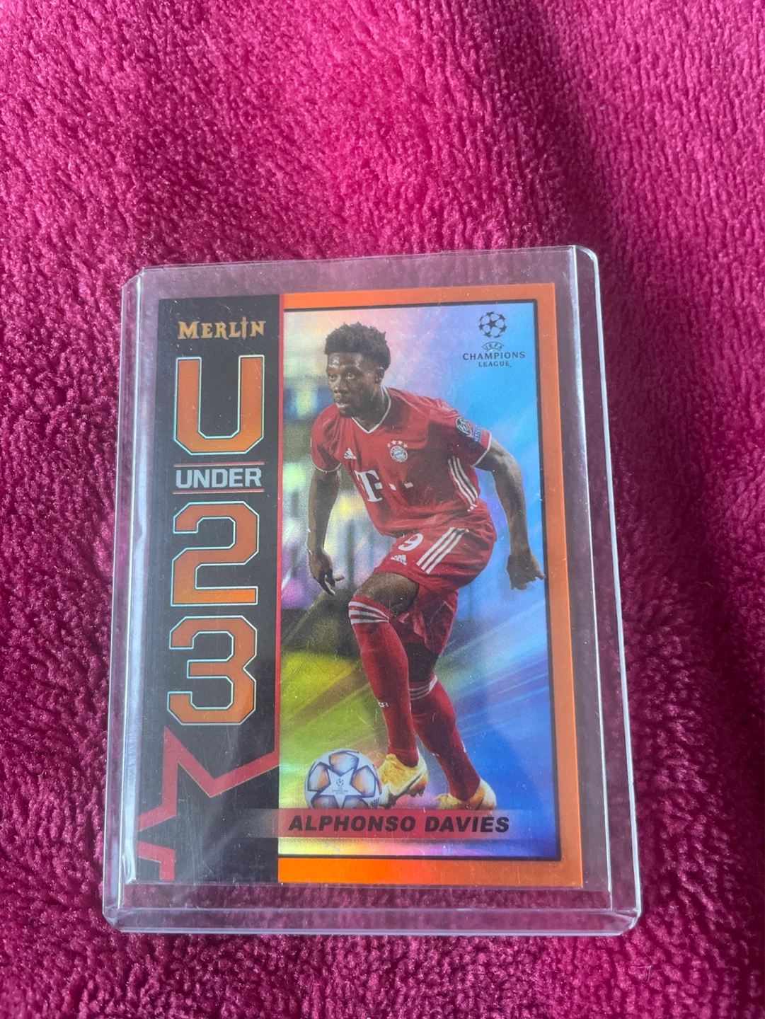 2021 Topps Merlin U23 Alphonso Davies FC Bayern Card 15/25