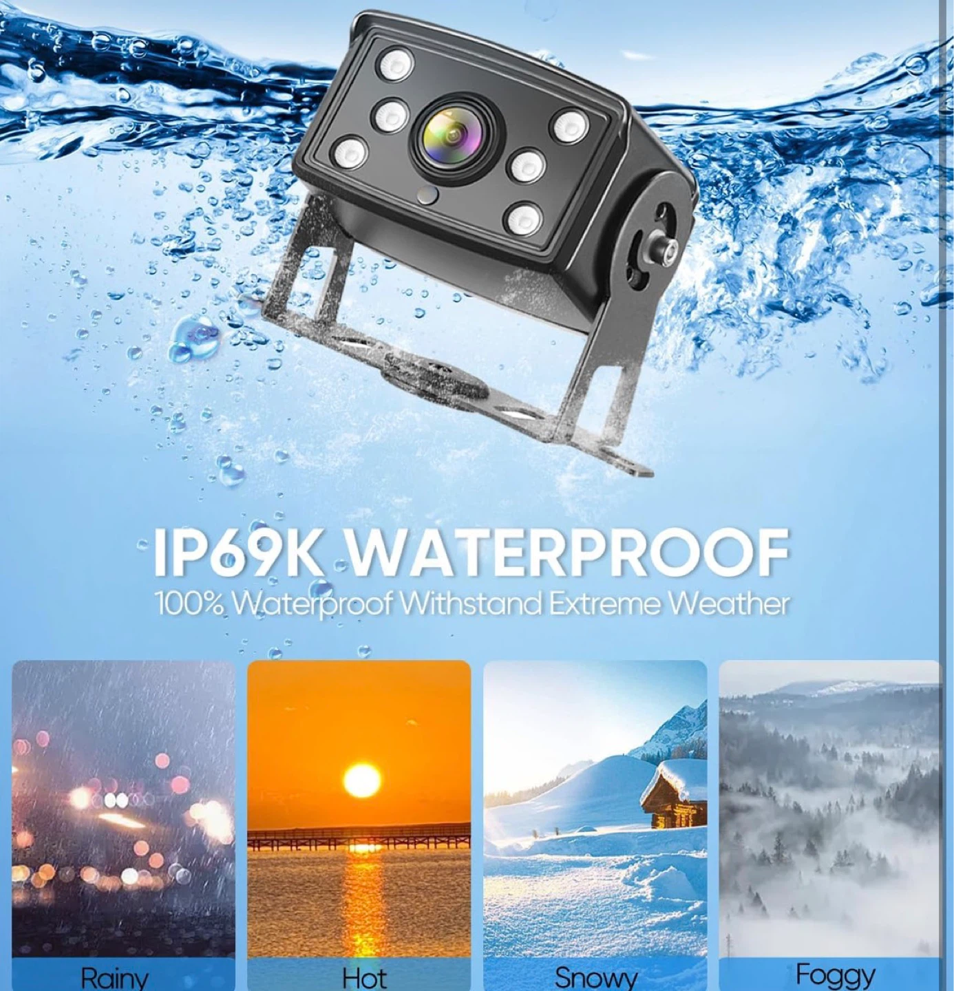 7" IPS AHD 1080P Backup Camera System with 150° Wide Angle - photo 4