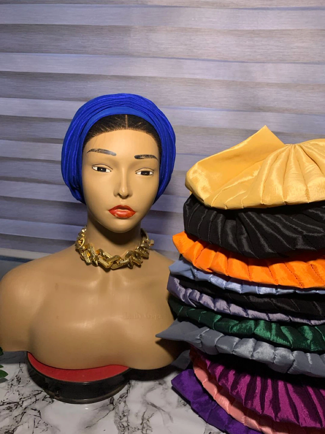 Pleated Headscarves / Turbans