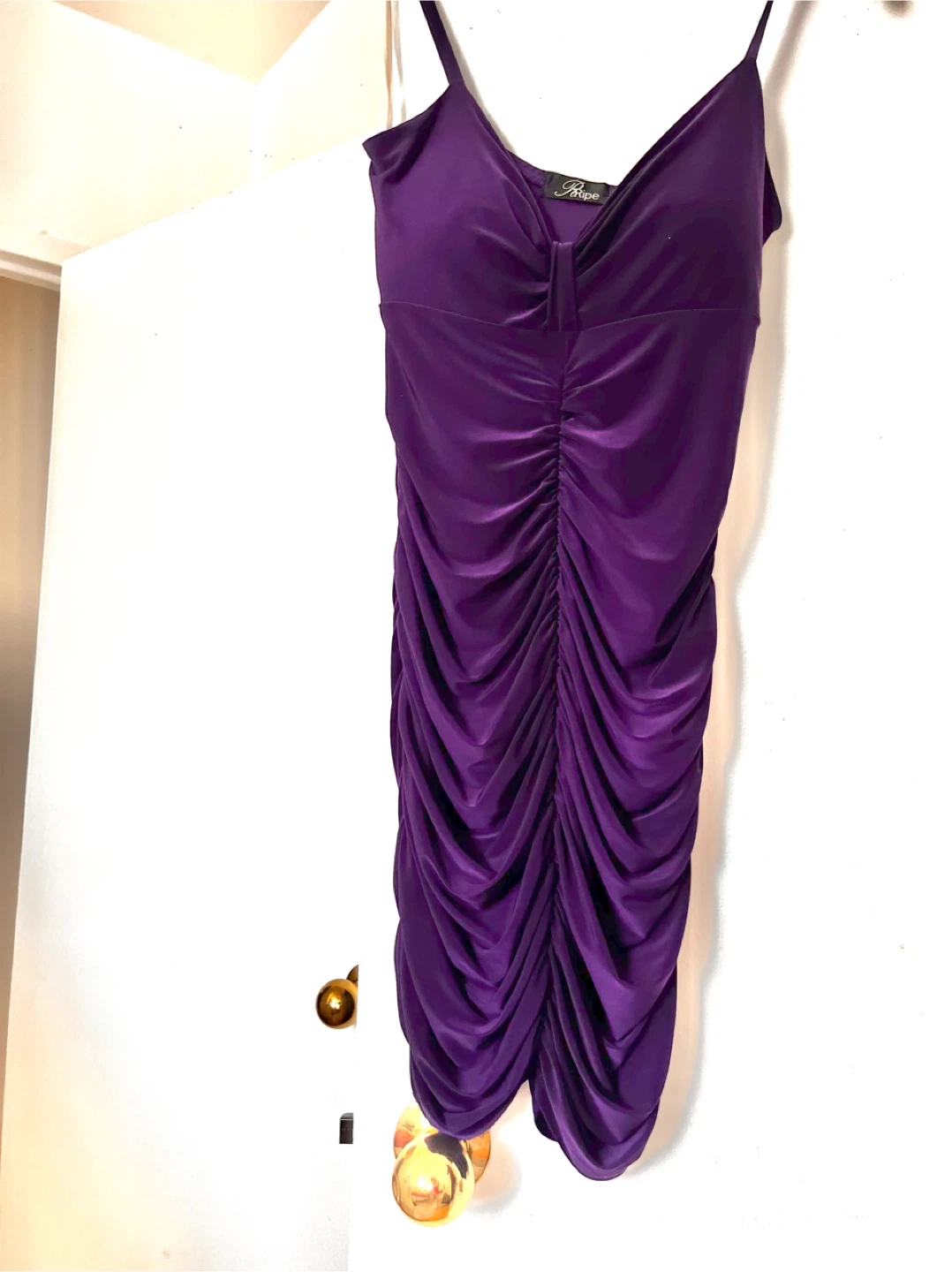 Purple Ripe Ruched mini Dress Size S - photo 3