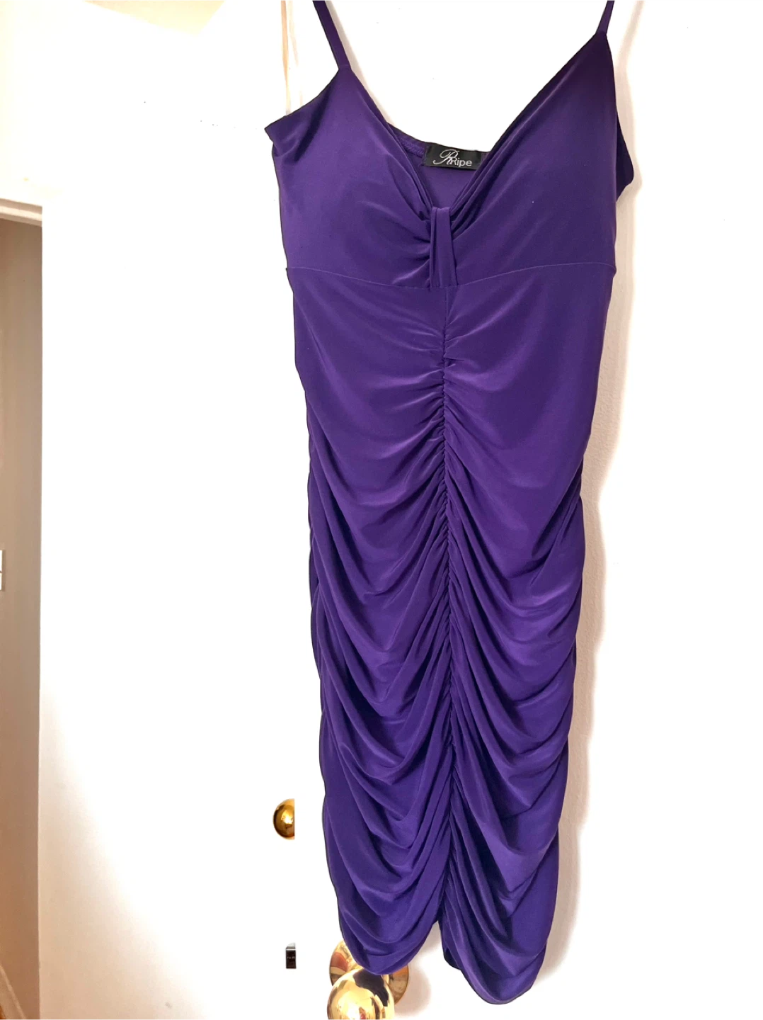 Purple Ripe Ruched mini Dress Size S - photo 2