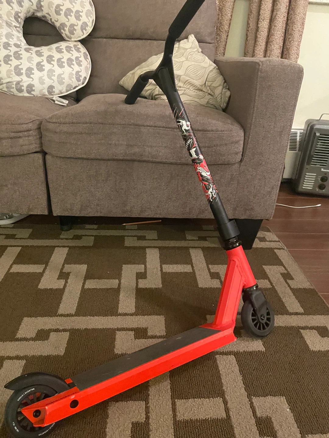 Red and Black Stunt Scooter (Oxelo)