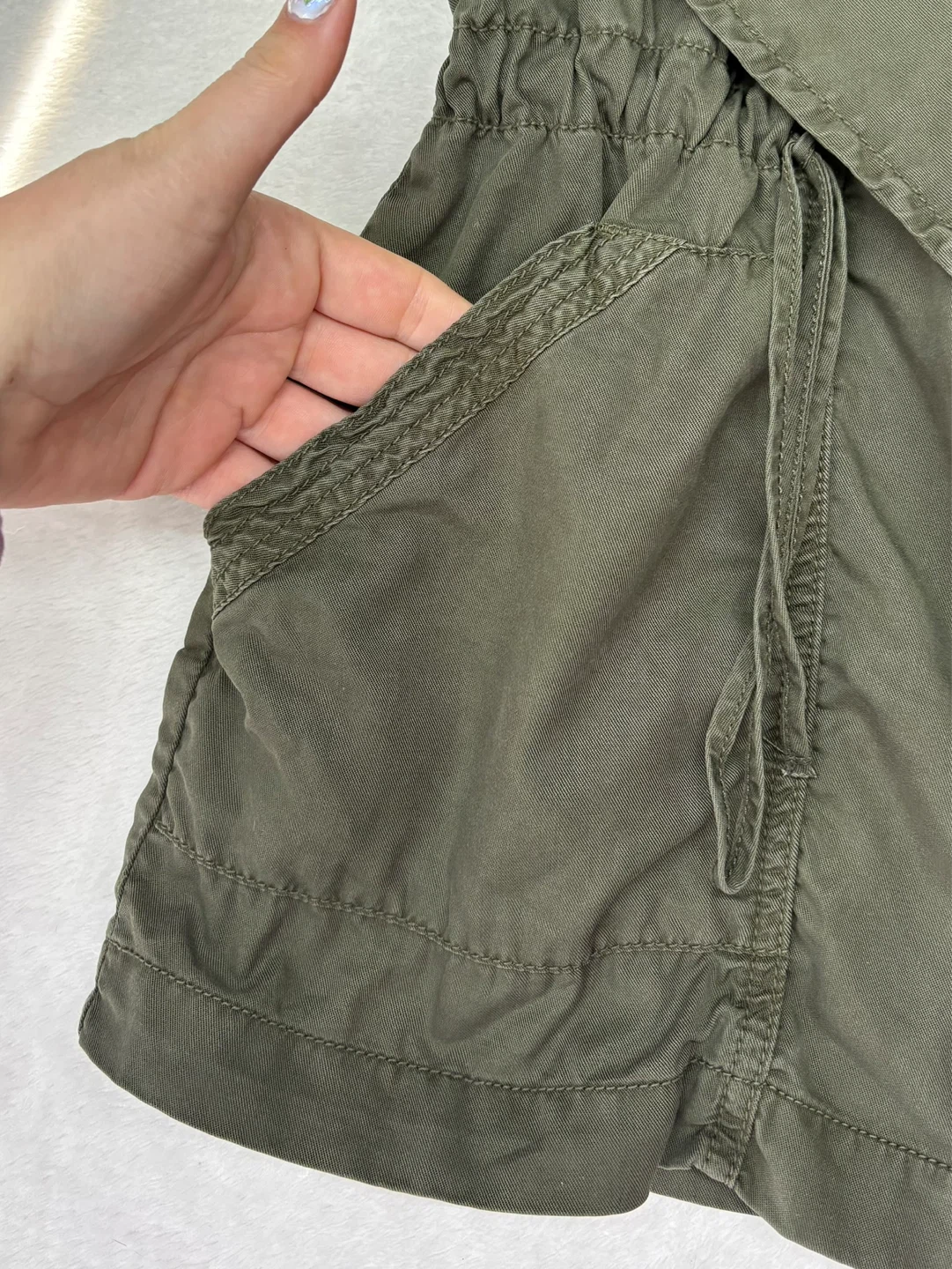 American Eagle Outfitters Drape Front Utility Vest Green Size M - photo 3