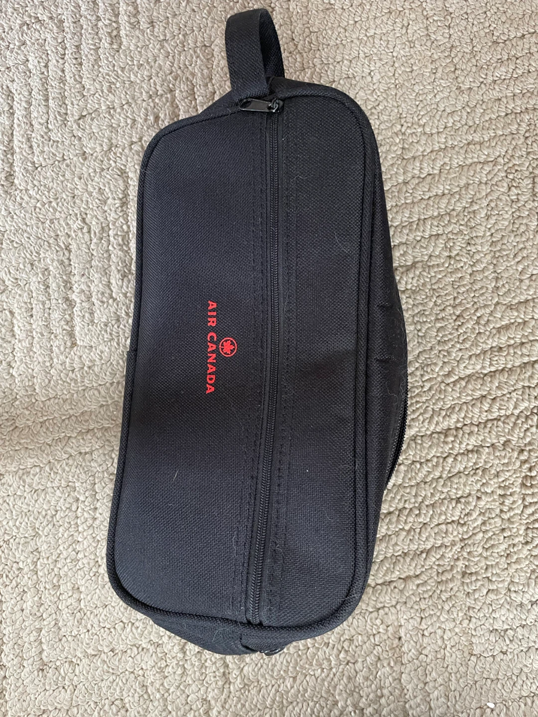 Air Canada Black Toiletry Bag