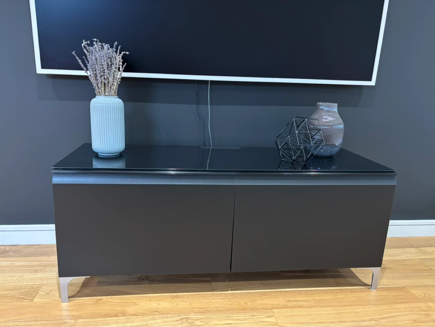 Modern Black TV Stand/Media console - photo 2