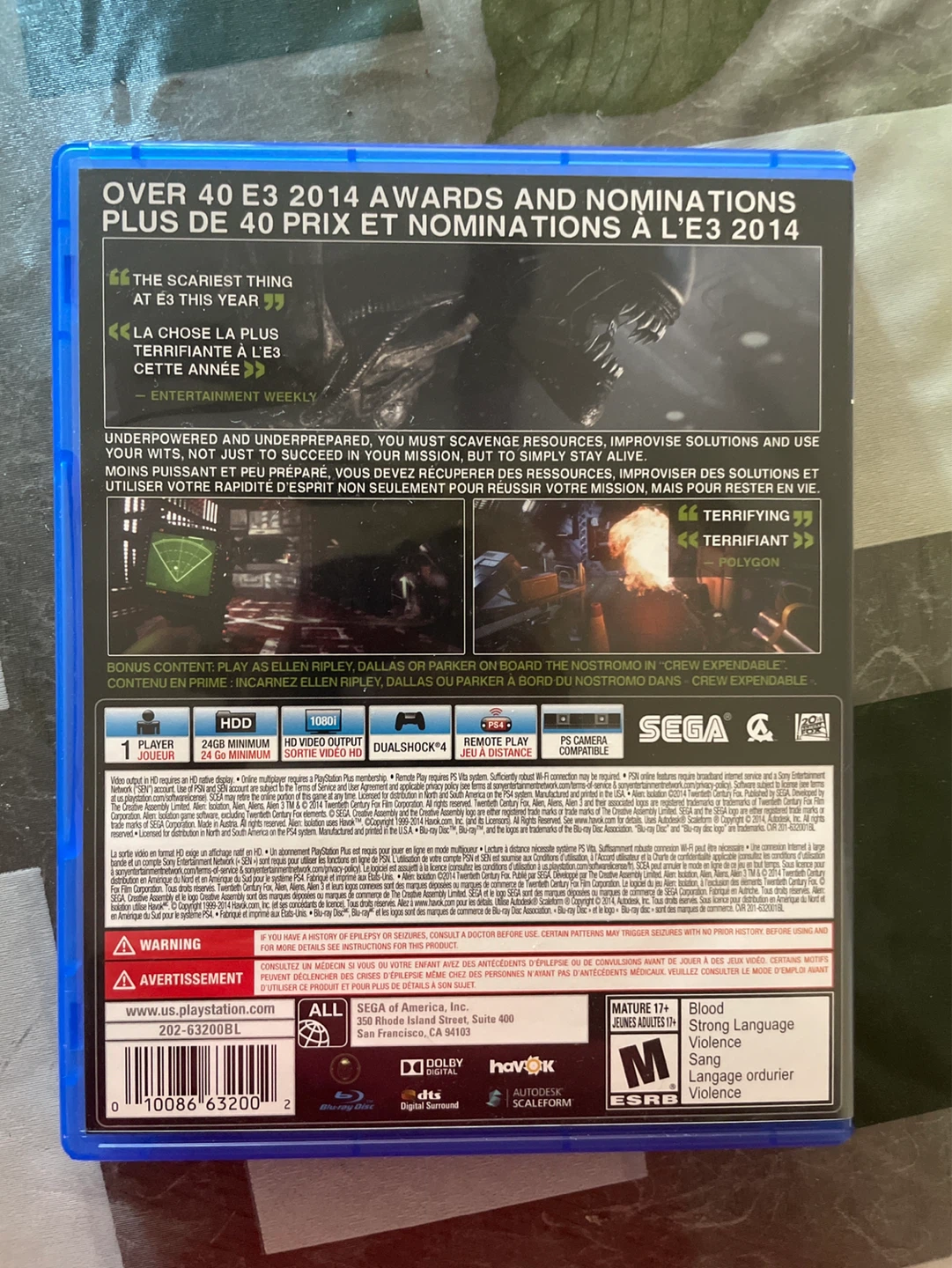 Alien: Isolation Nostromo Edition PS4 - photo 2