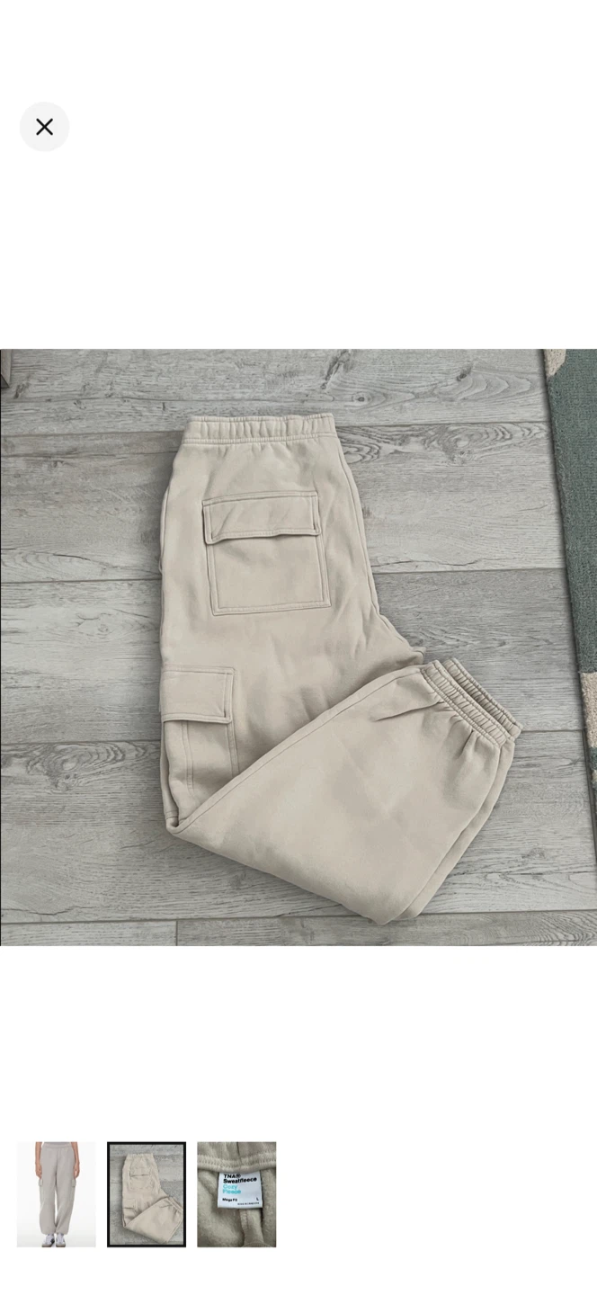 TNA Aritizia Mega Fit Cozyfleece cargo joggers size large - photo 2
