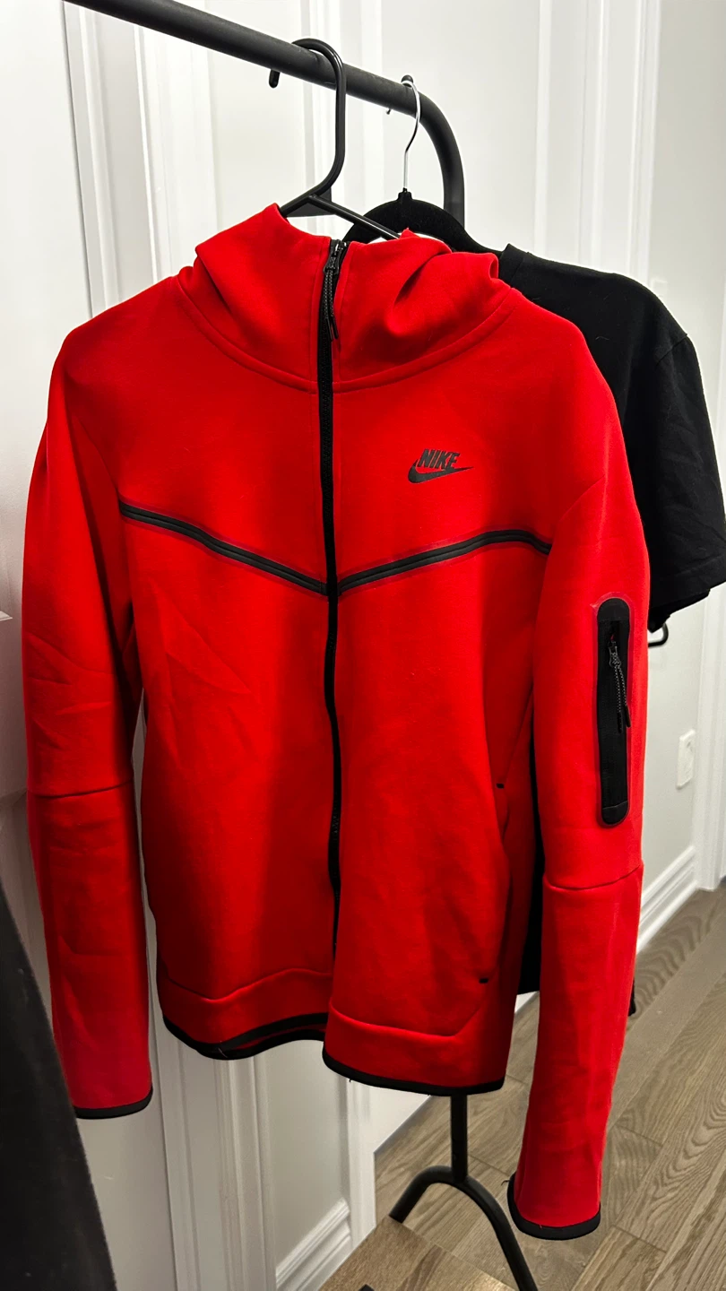 Nike Tech Fleece Zip Hoodie - Red - photo 3