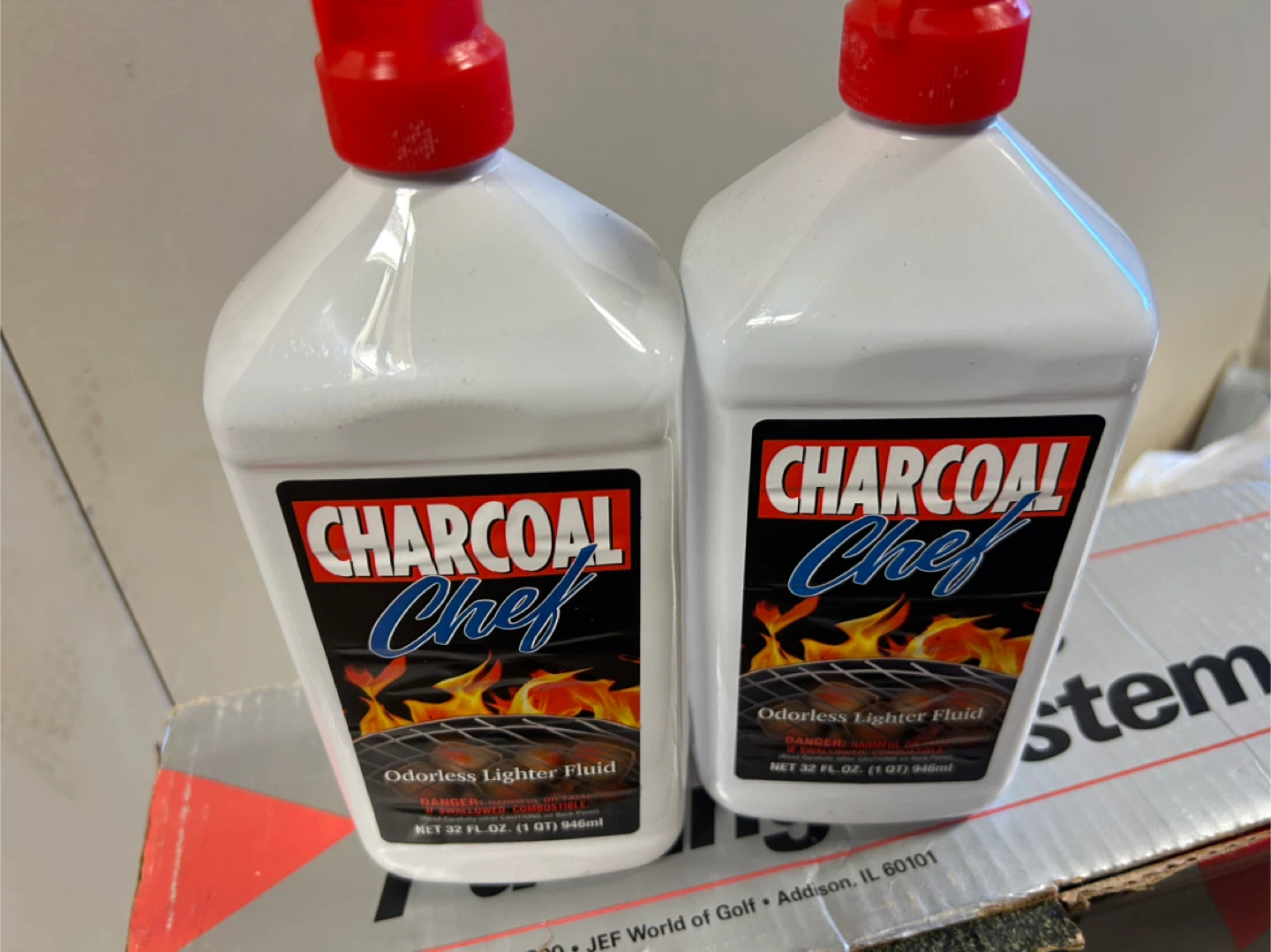 2x Charcoal Chef Odorless Lighter Fluid - 32oz Bottles