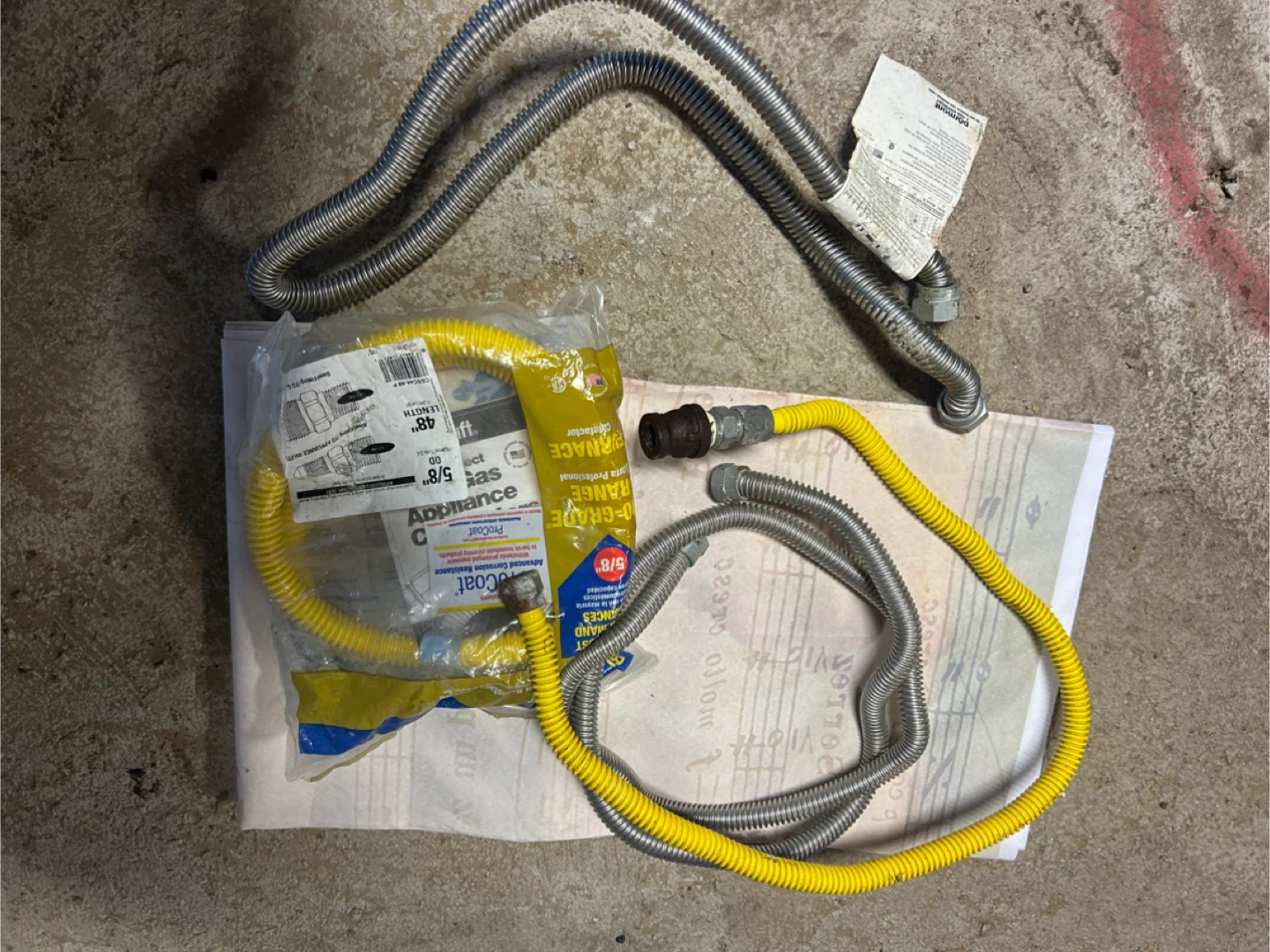 Appliance Gas Connector Hose Kit