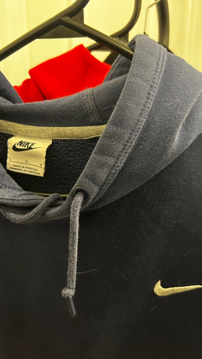 Nike Navy Blue Pullover Hoodie - photo 2