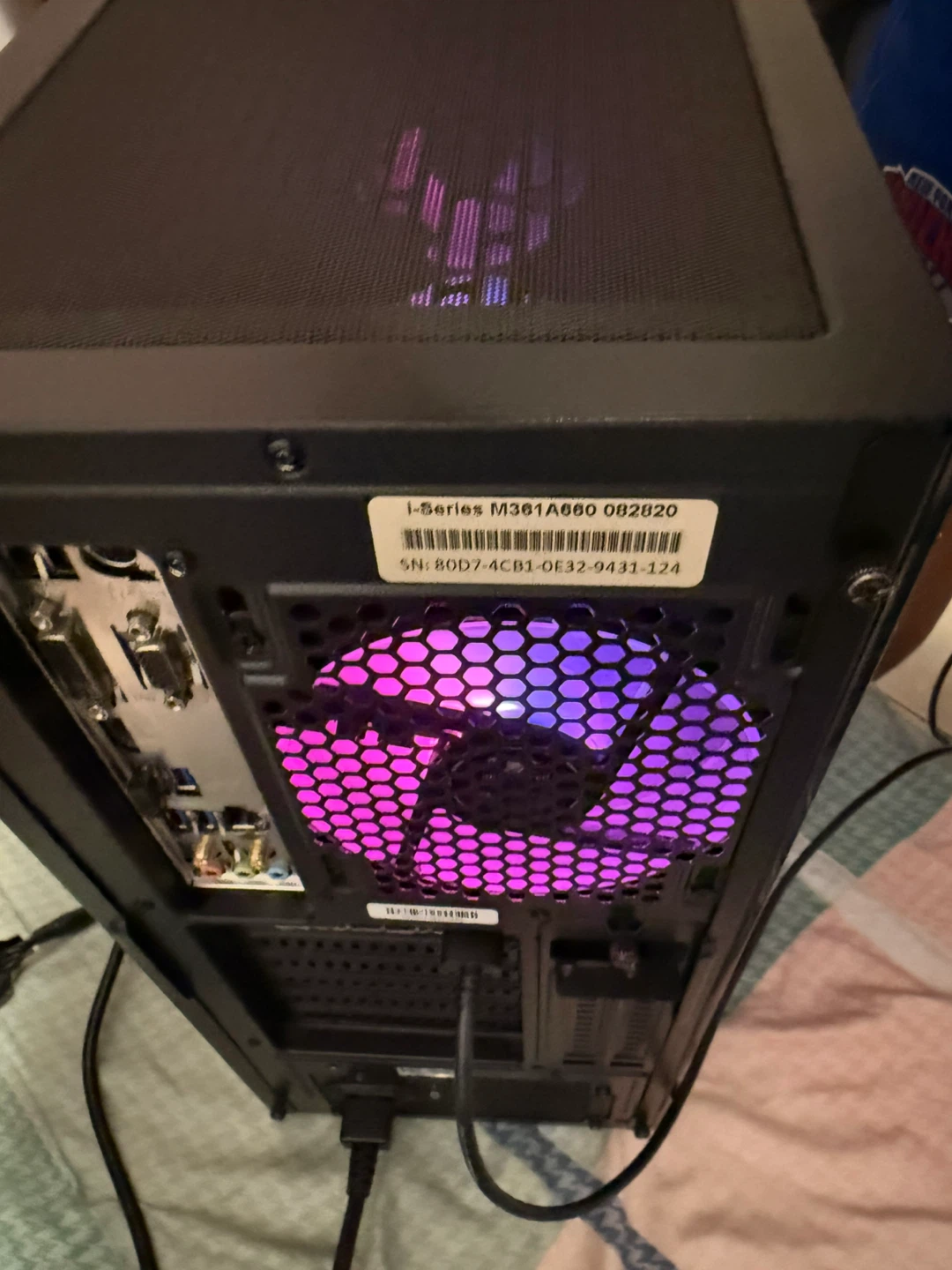 Black rgb pc with mirror glass - photo 3