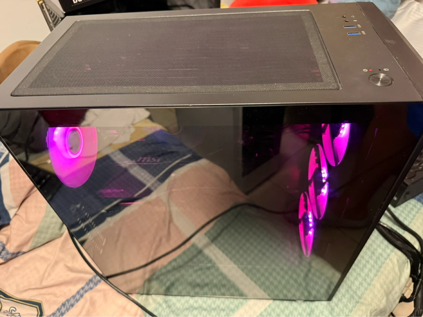 Black rgb pc with mirror glass - photo 2