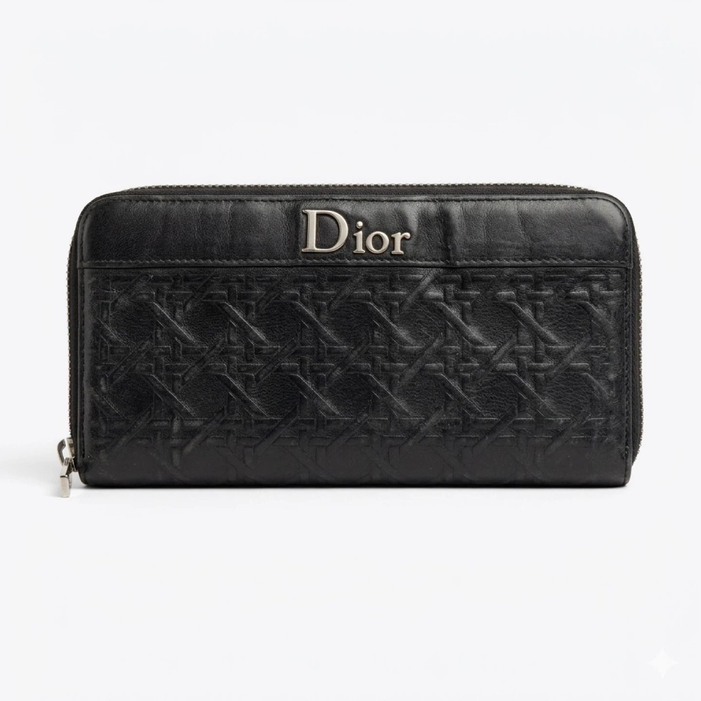 Authentic Vintage Dior Black Leather Wallet