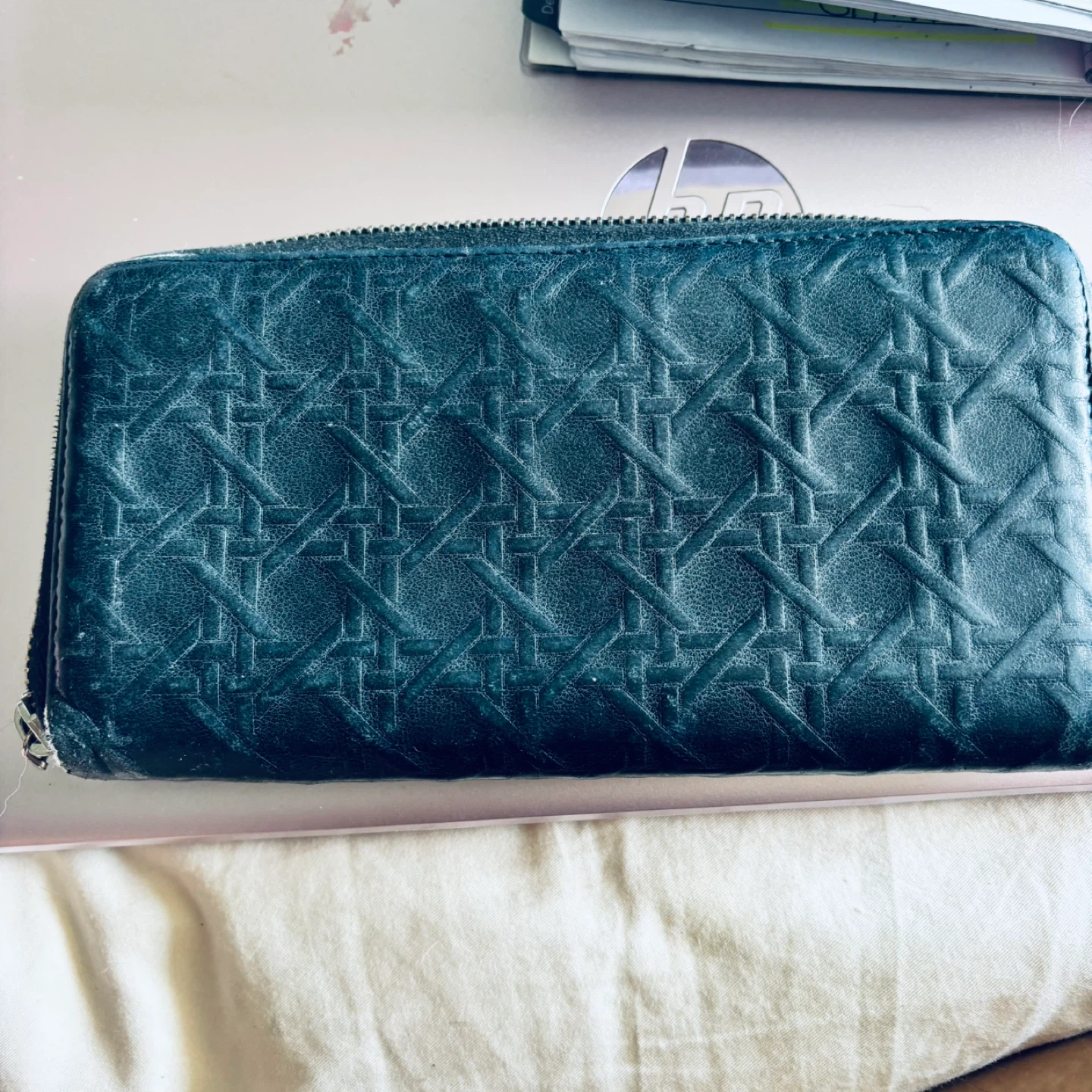 Authentic Vintage Dior Black Leather Wallet - photo 3