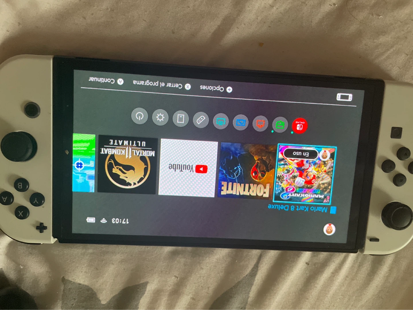 Nintendo Switch OLED White with Mario Kart 8 Deluxe