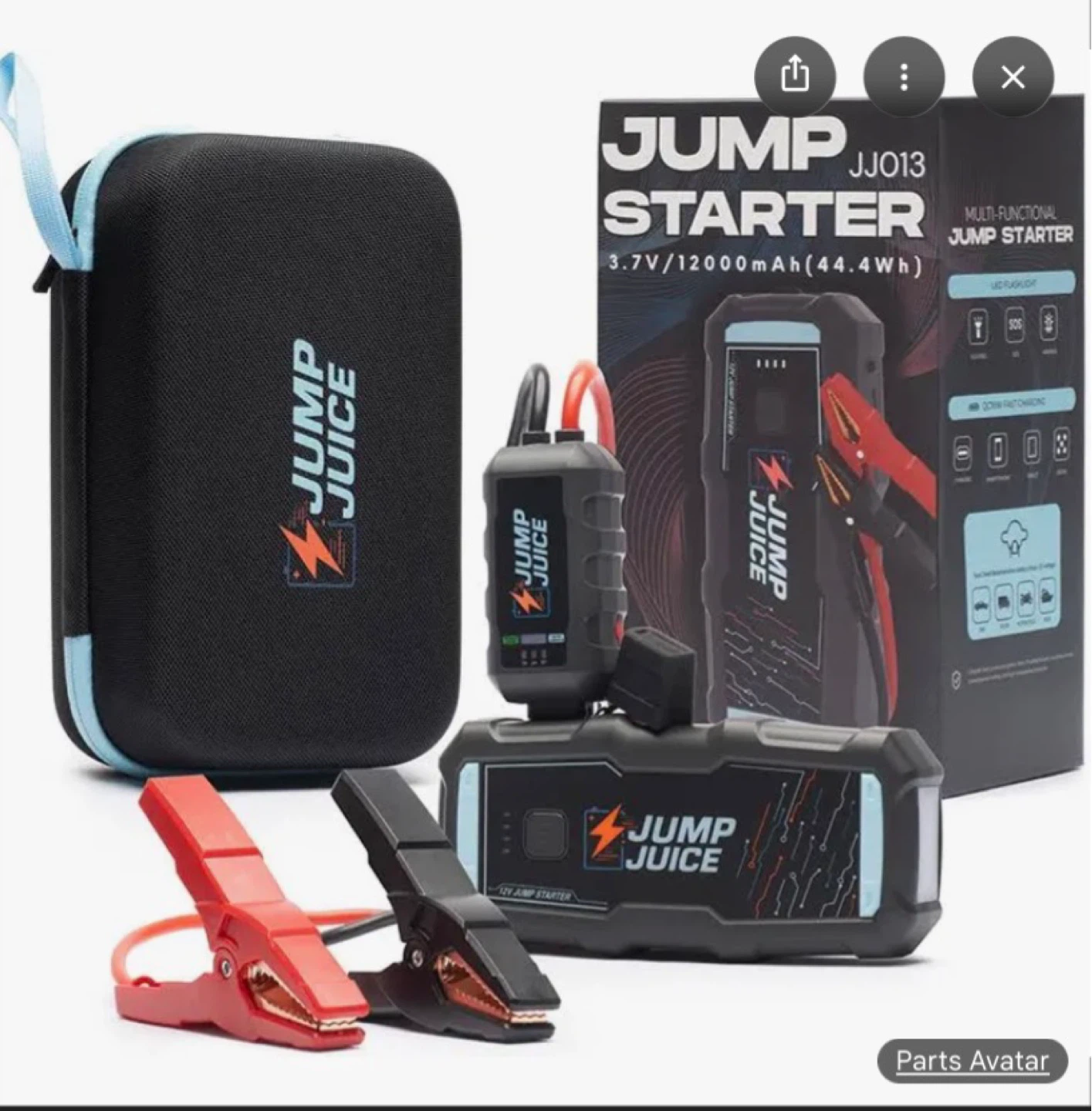 Jump Juice JJ013 12V 12,000 mAh Jump Starter