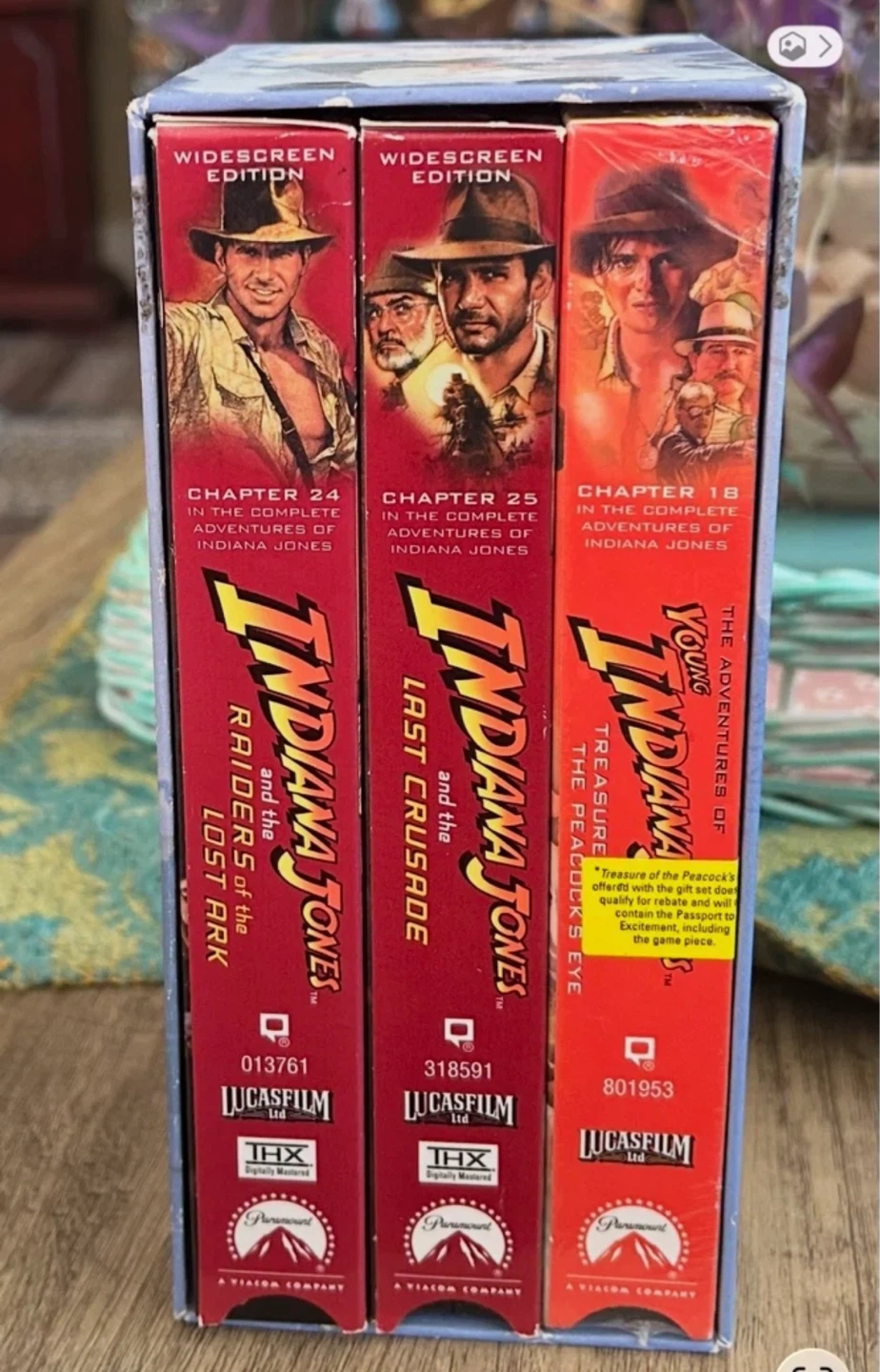 Indiana Jones Complete Adventures Widescreen Edition VHS Box Set