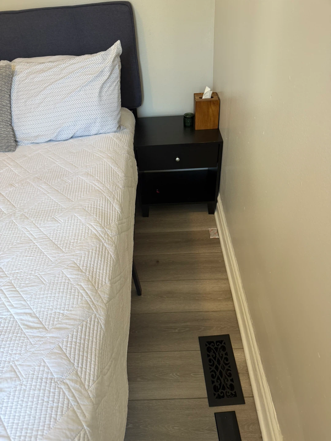 Black Console Table with Storage Shelf