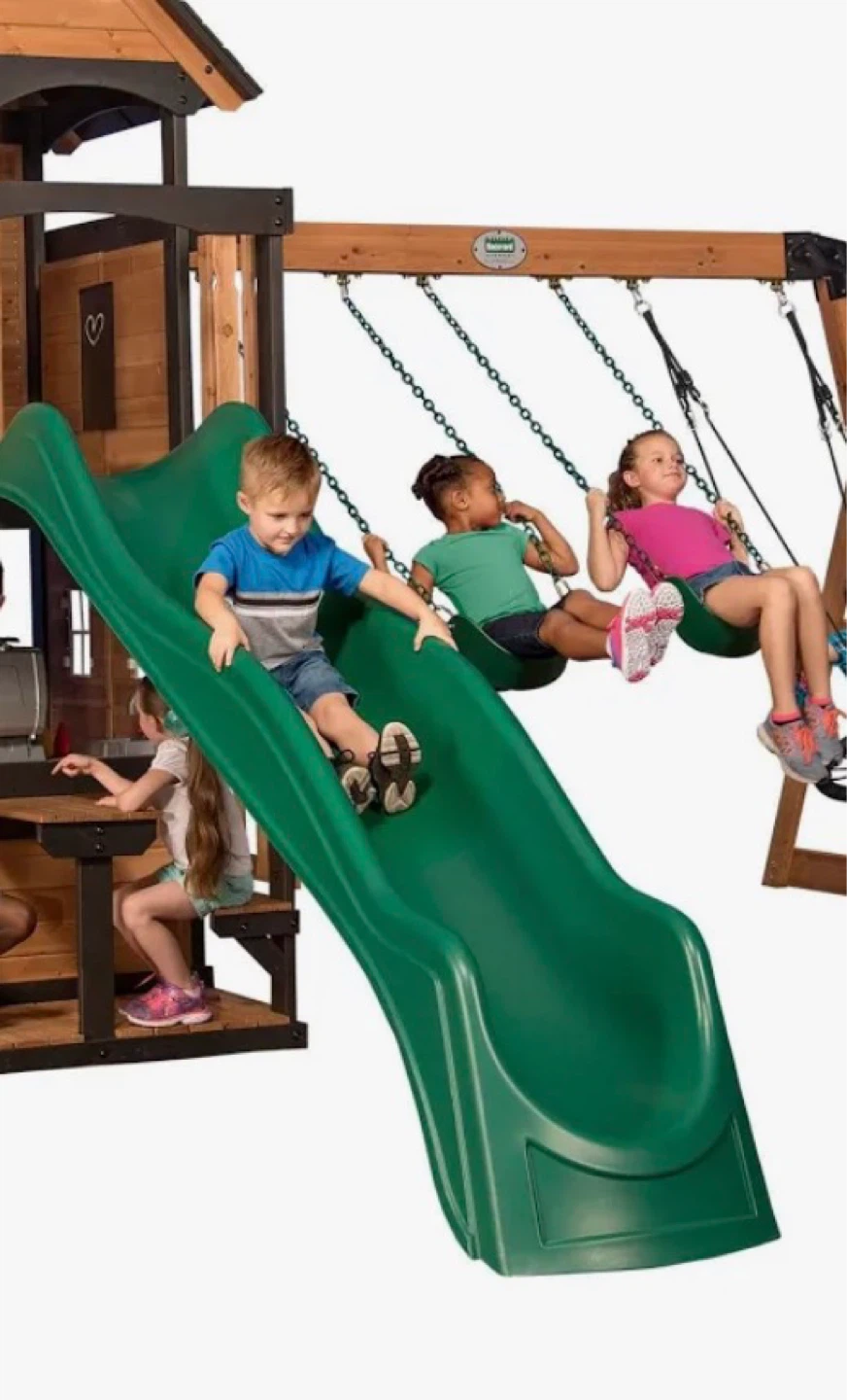 Metal Swing Set( additional accessories & large slide free) - photo 2