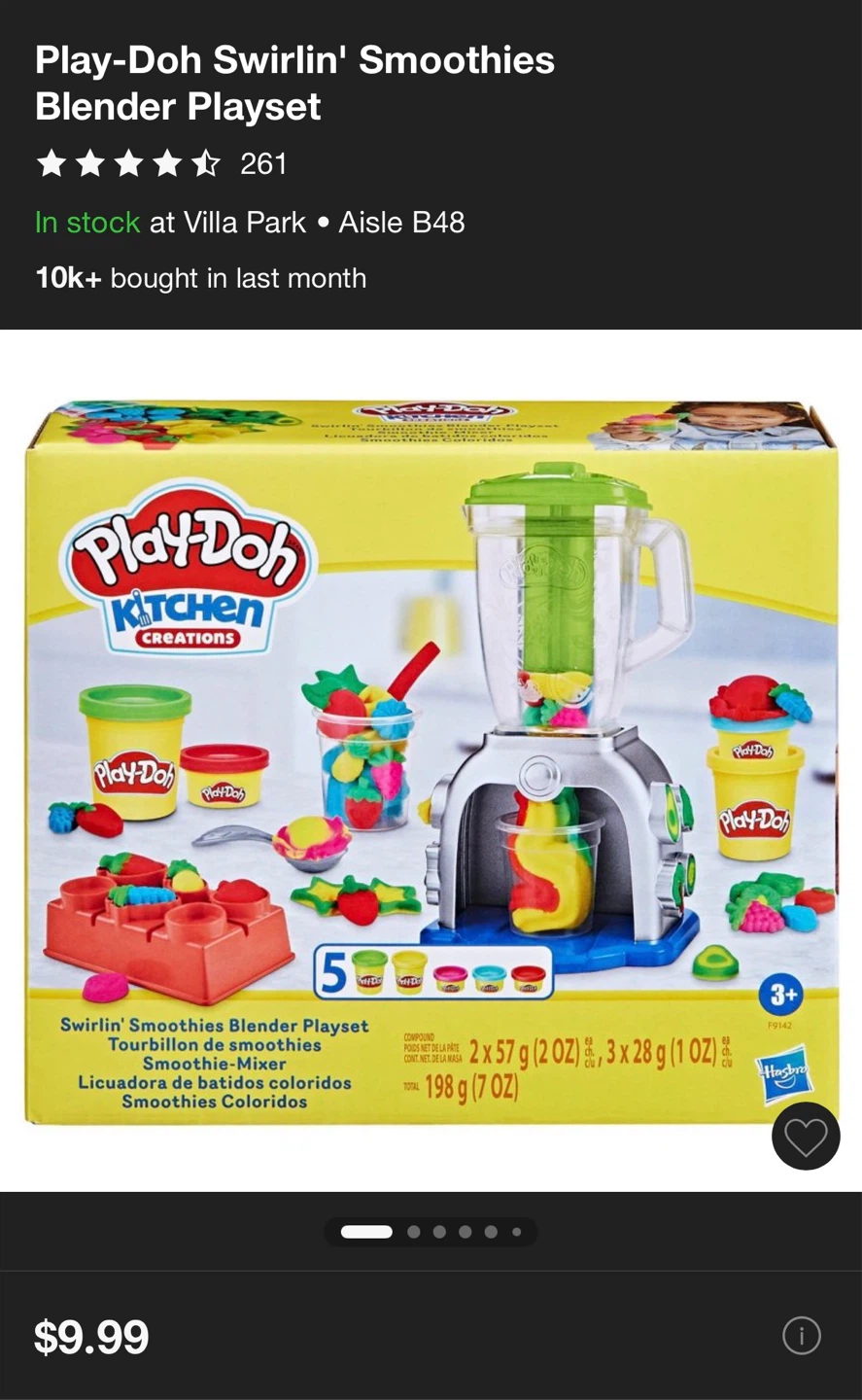 Play-Doh Swirlin' Smoothies Blender Playset
