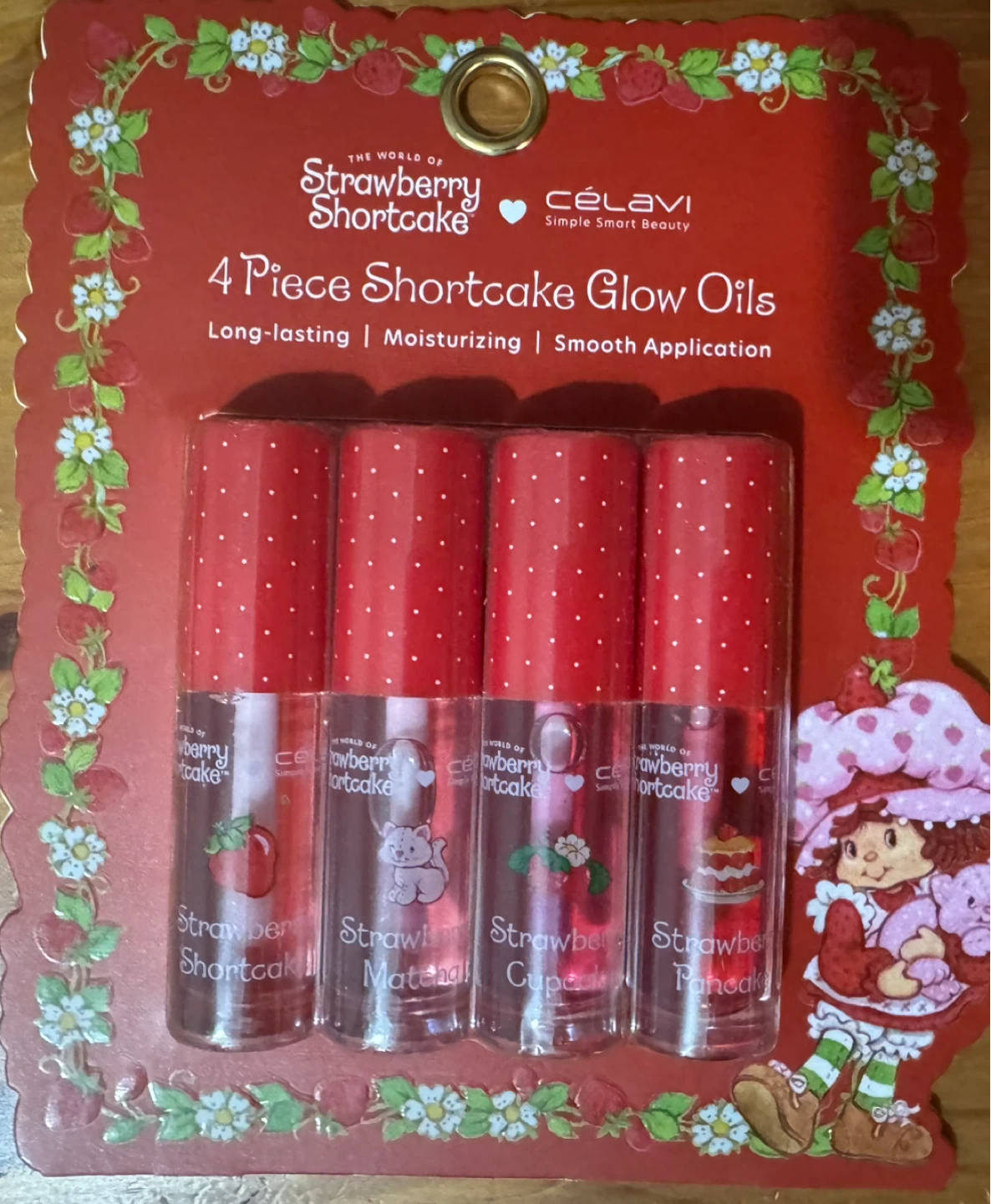 Célavi Strawberry Shortcake 4 Piece Glow Oils Set
