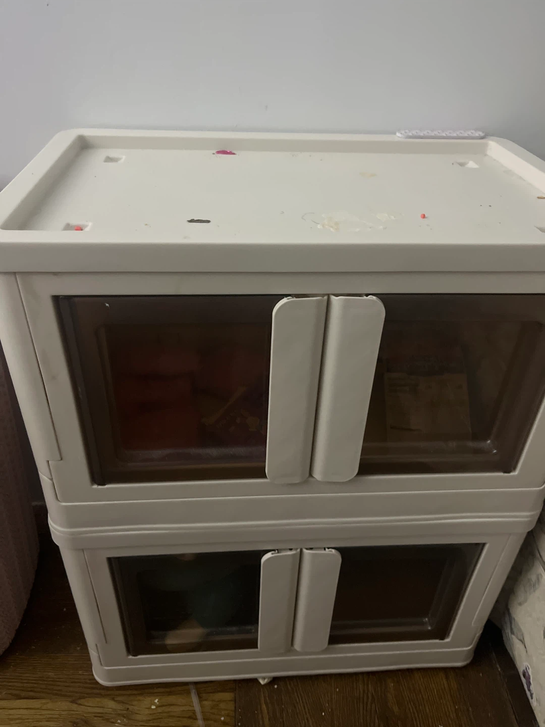 Stackable Storage Cabinet with 2 Drawers