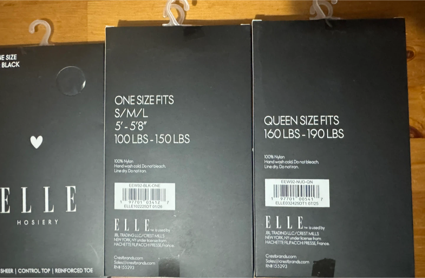 ELLE HOSIERY - S/M/L Black/nude, Queen Nude/black - photo 2