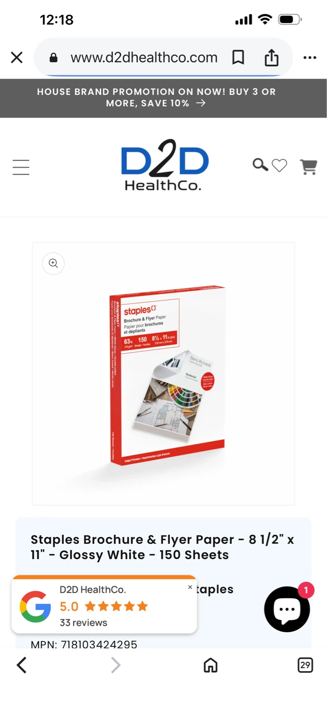 Staples Brochure & Flyer Paper