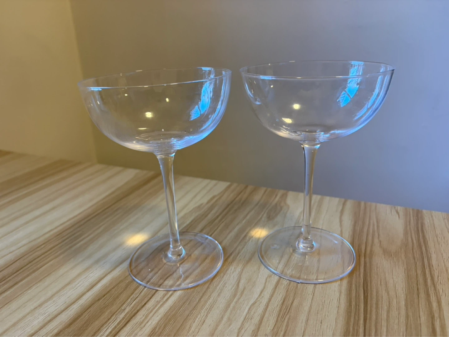 Set of 2 Clear Coupe Glasses - photo 3