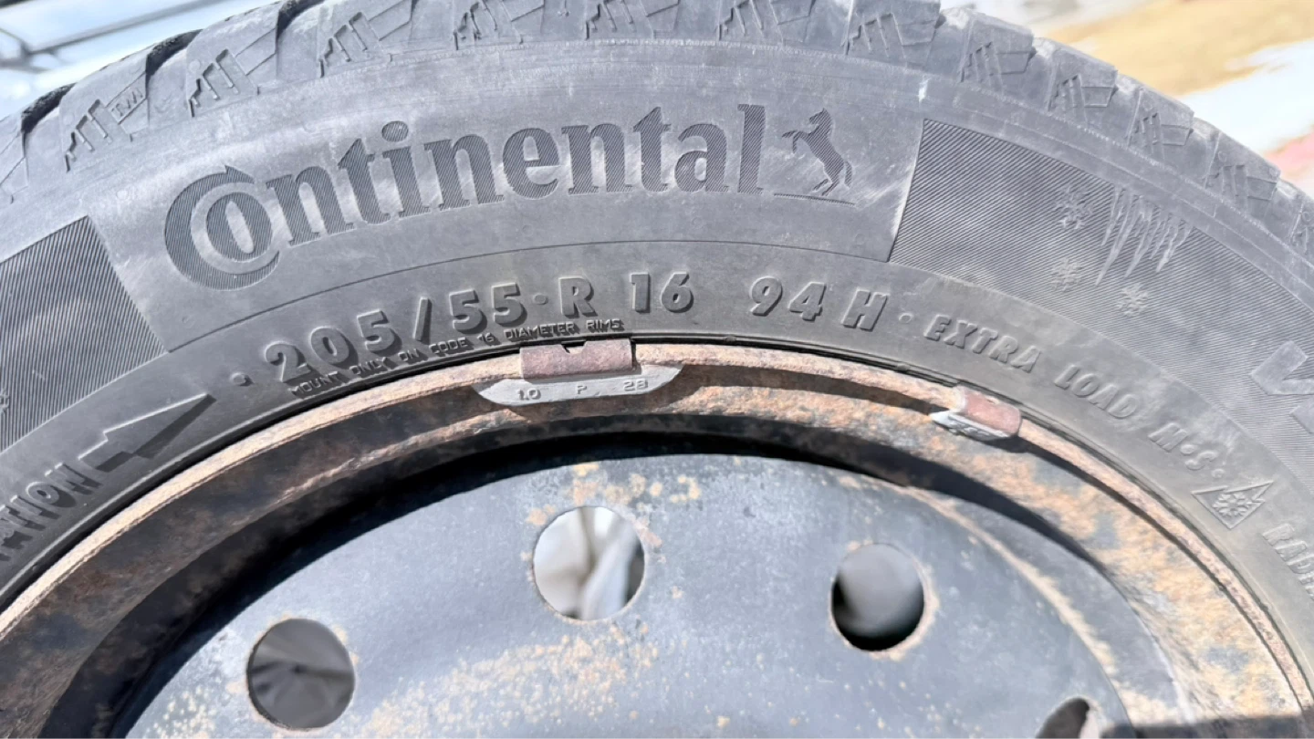 Continental WinterContact Tire with Rim - photo 2