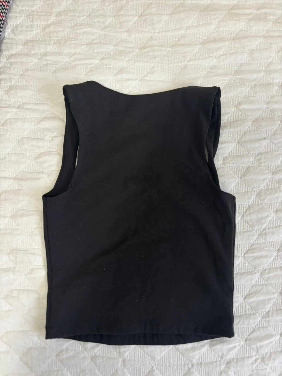 Garage Black Square Neck Crop Tank Top Size XS - photo 3