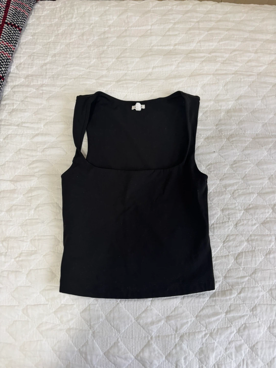 Garage Black Square Neck Crop Tank Top Size XS