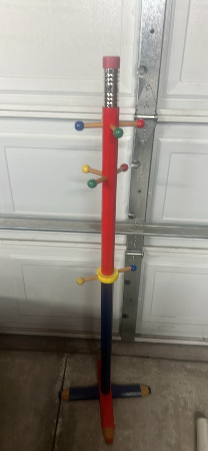 Kids Pencil Shaped Coat Rack