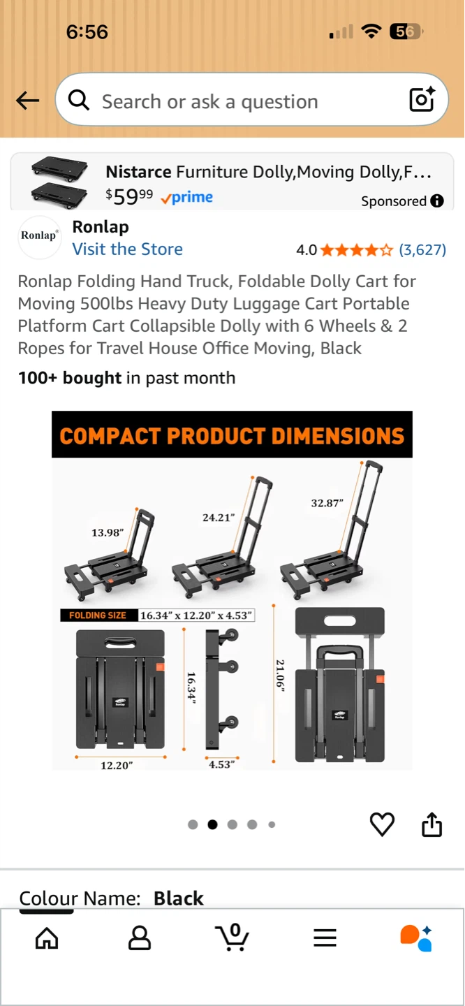 Folding Hand Truck Dolly Cart - photo 4
