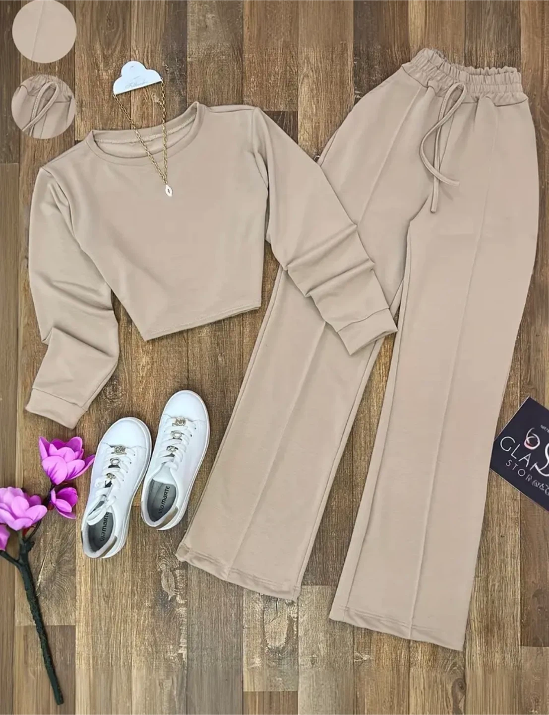 New 2pcs Beige Set - photo 3