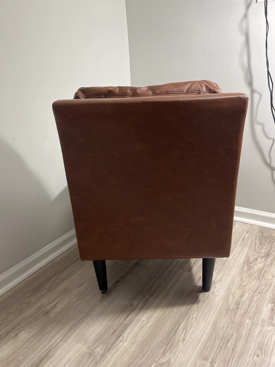 Brown Armless Accent Chair - photo 3