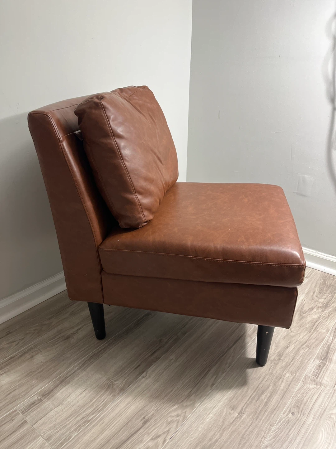 Brown Armless Accent Chair - photo 2