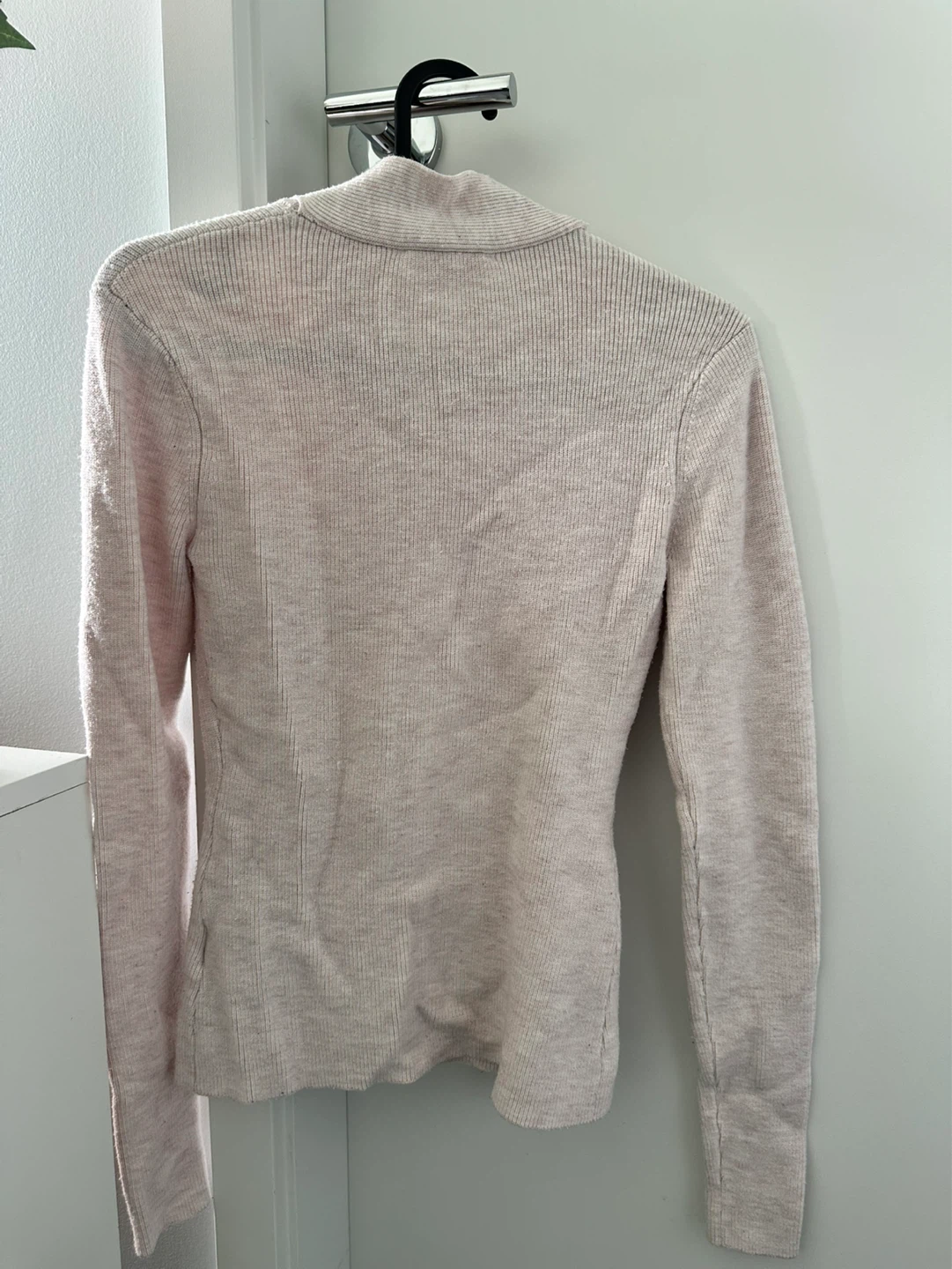 Love Bonito Ribbed Knit Sweater with Scarf Detail - Light Pink - photo 3