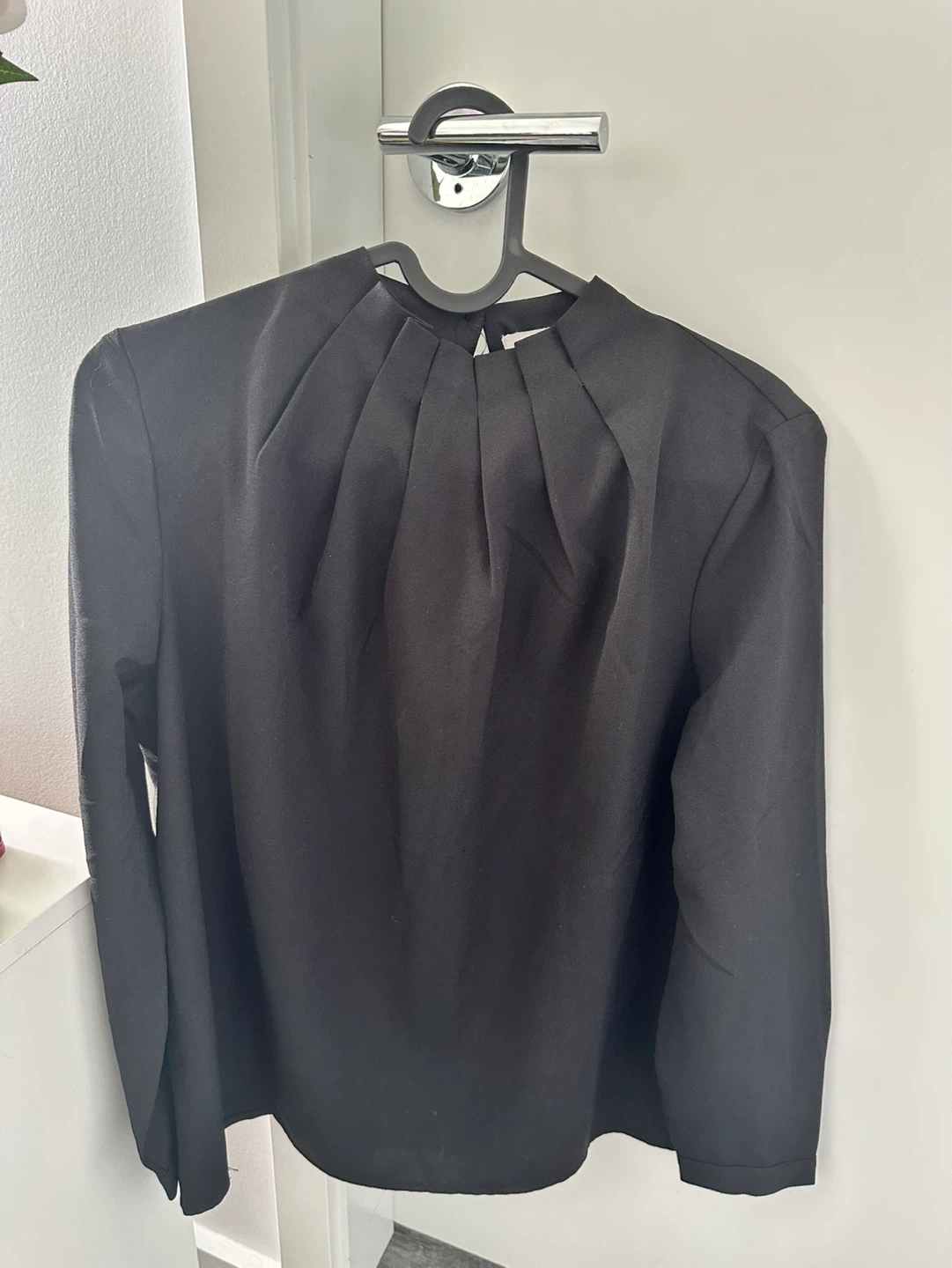 Love, Bonito Black Pleated Blouse - Size S