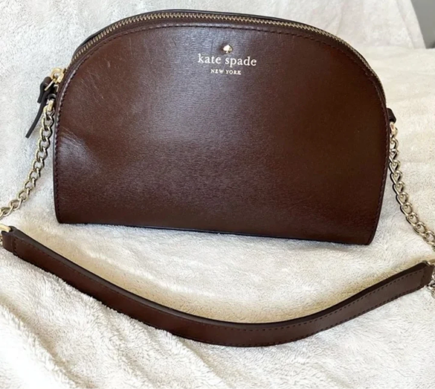 Kate Spade Brown Leather Crossbody Bag