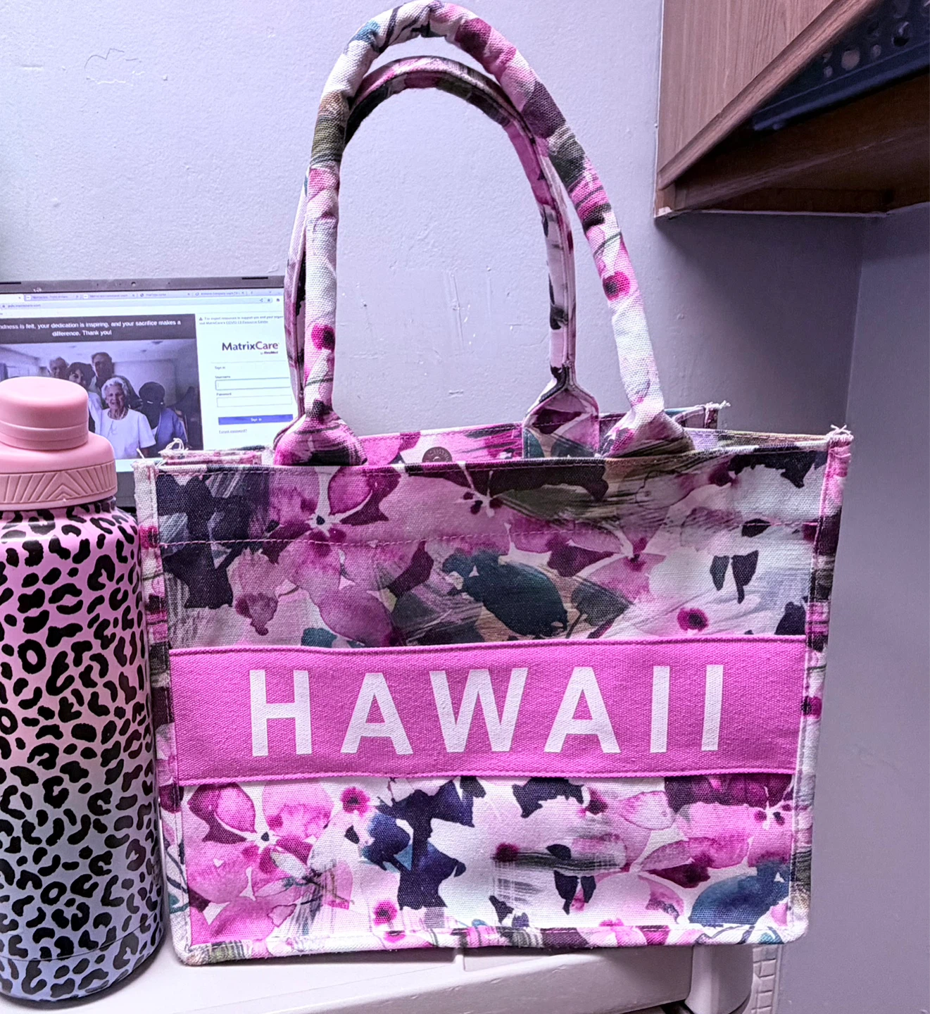 Floral Hawaii Tote Bag