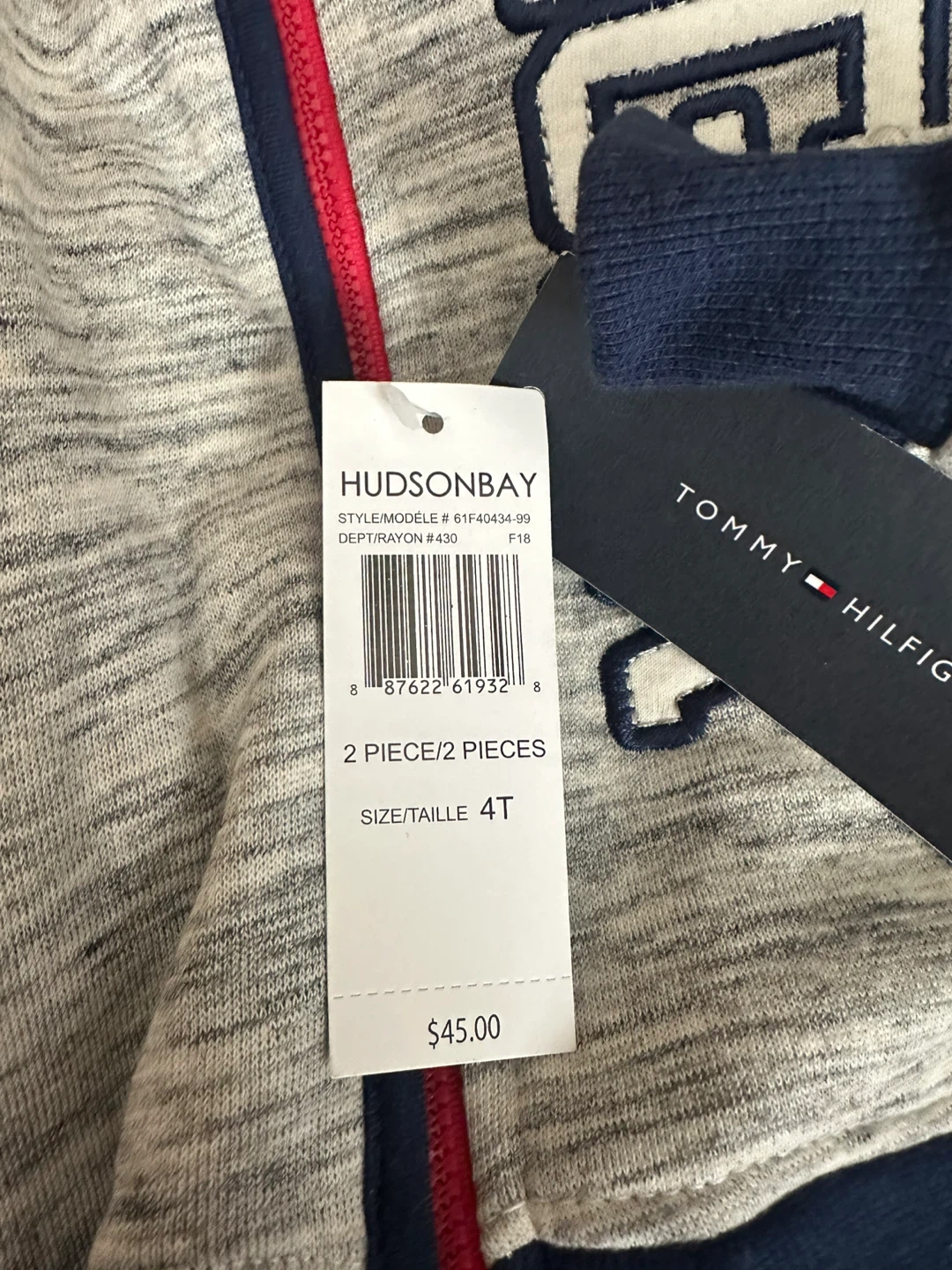 Tommy Hilfiger 2-Piece Tracksuit Set - Size 4T - photo 2