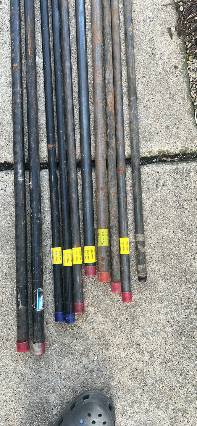 Lot of Metal Pipes - Various Sizes