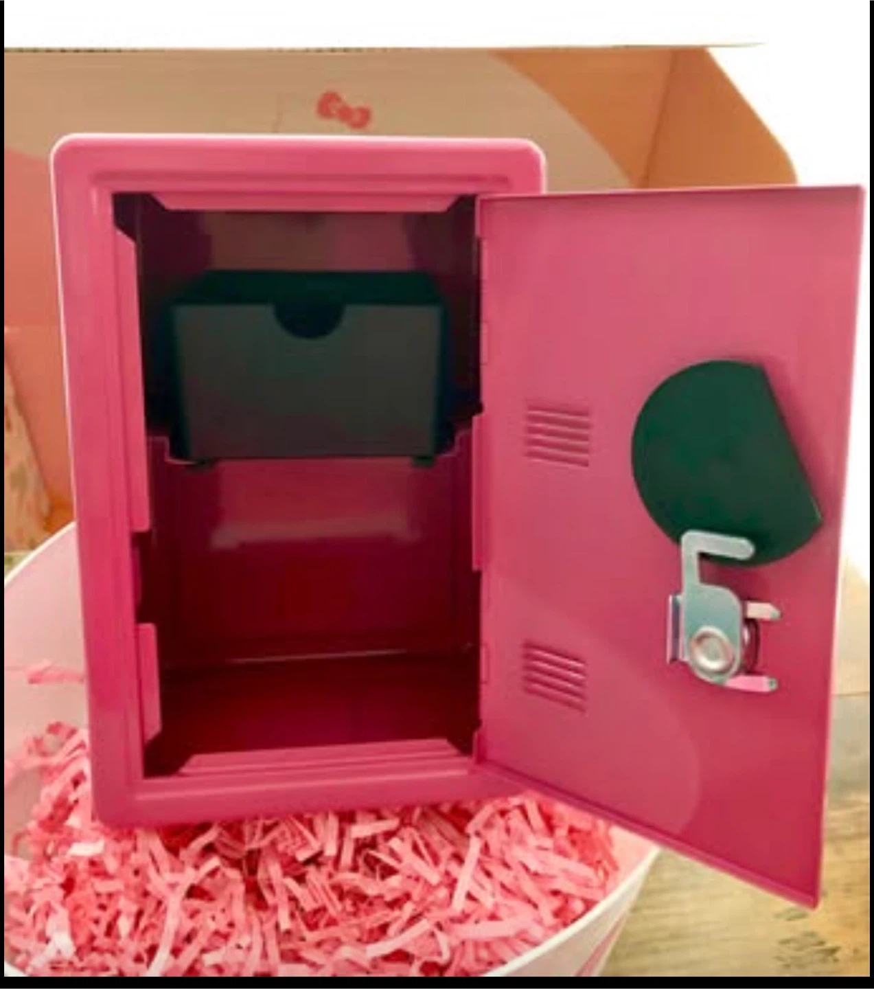 NEW Hello Kitty Red Metal Bank Safe - photo 3