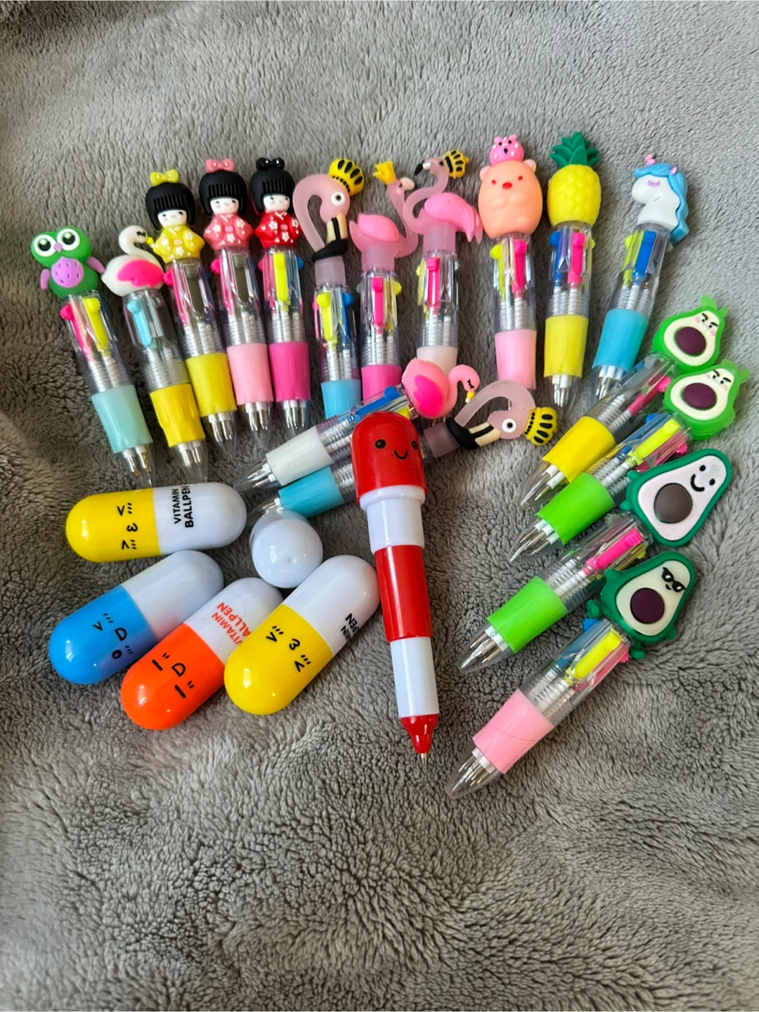 Assorted Novelty Pens with Charms